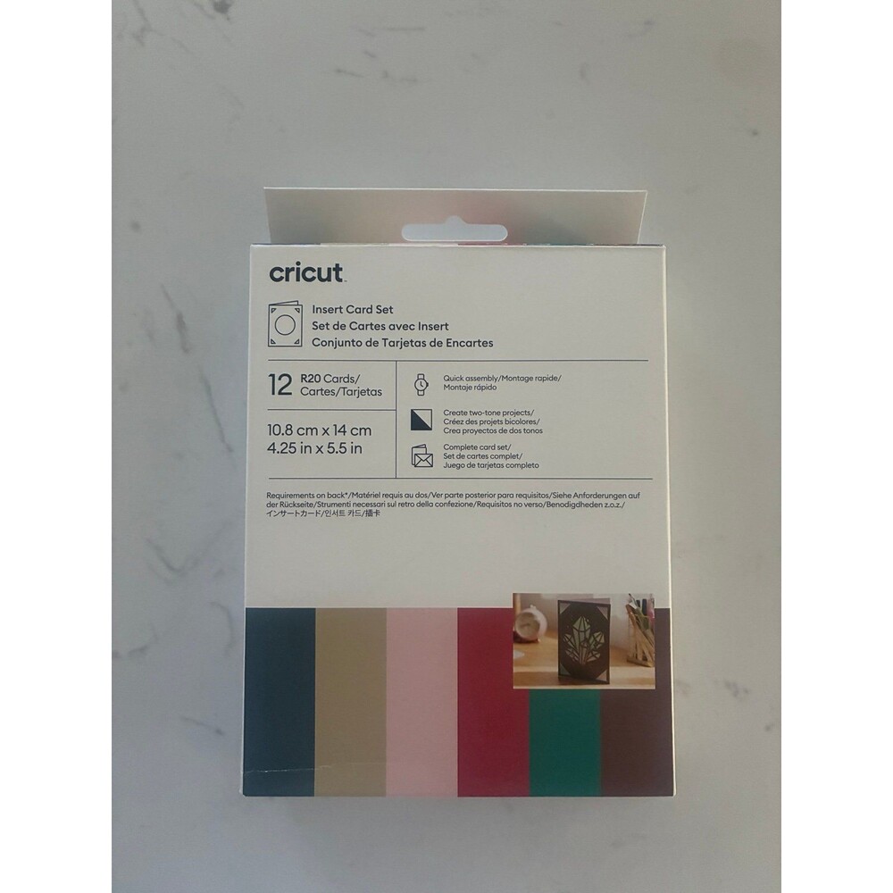 Cricut Insert Cards New Romantic Sampler R20 12 Count 4.25 x 5.5 New